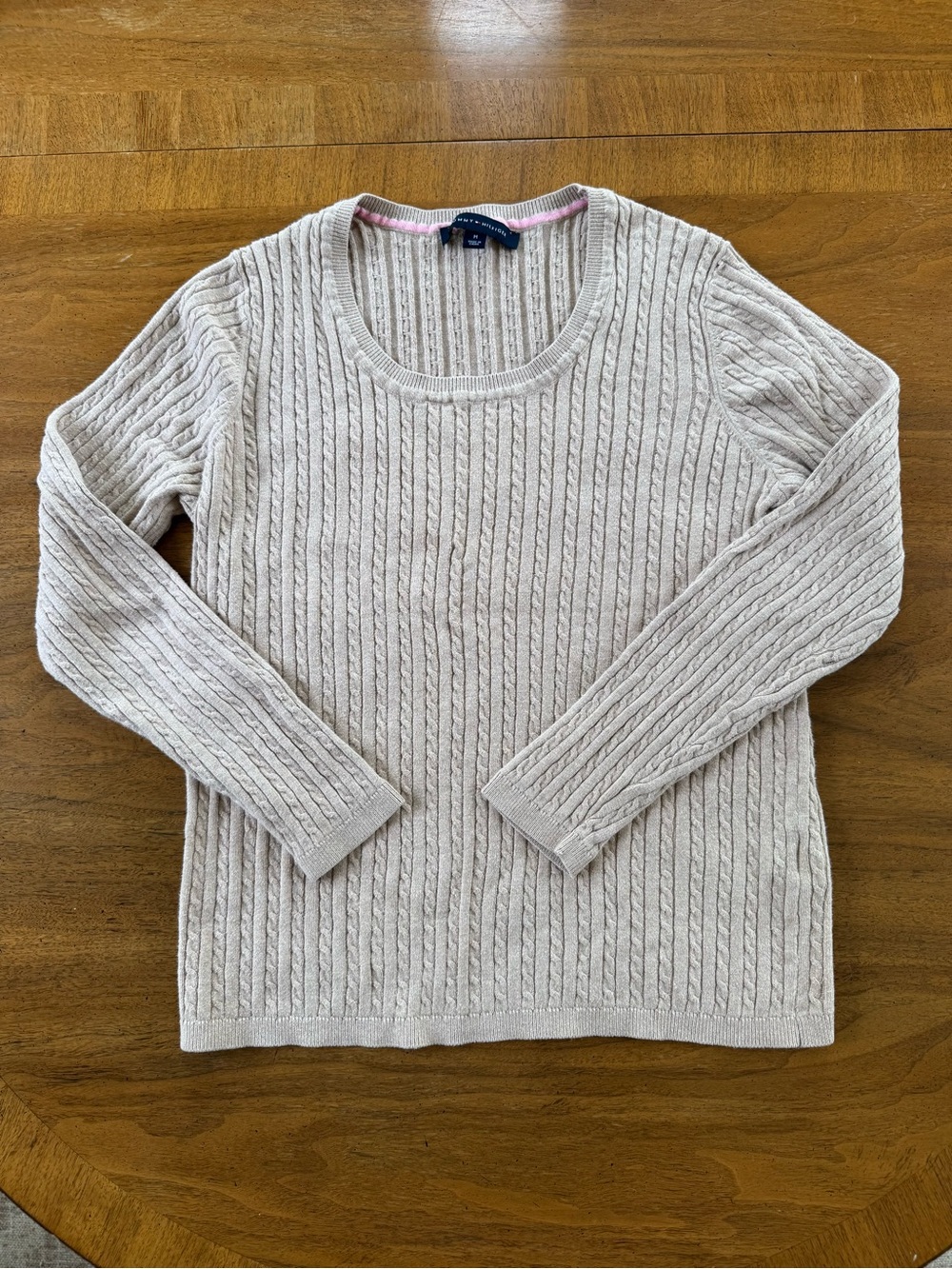 Tommy Hilfiger Women’s Cable Crewneck Sweater